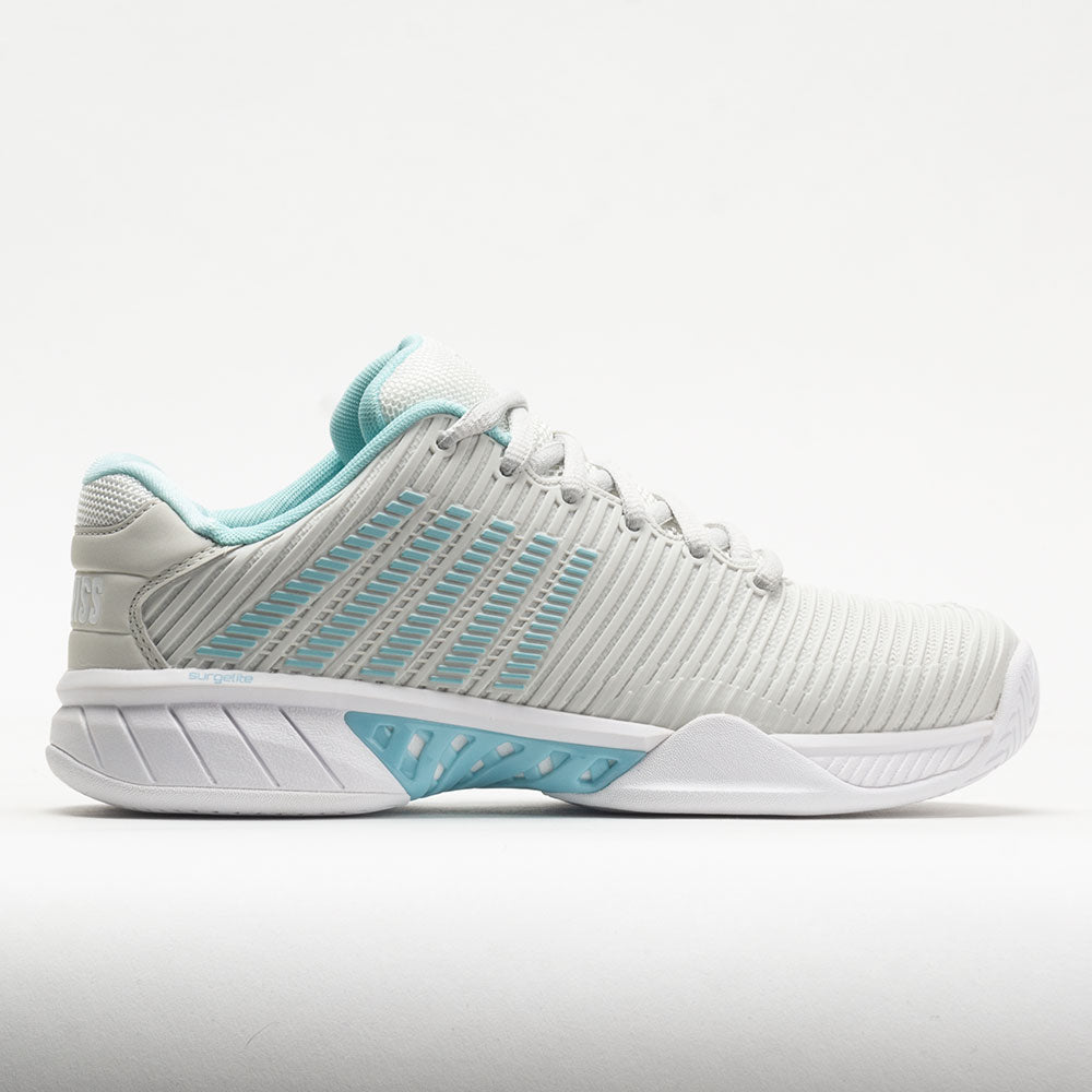 K-Swiss Hypercourt Express 2 Women's  Vaporous Gray/White/Blue Glow