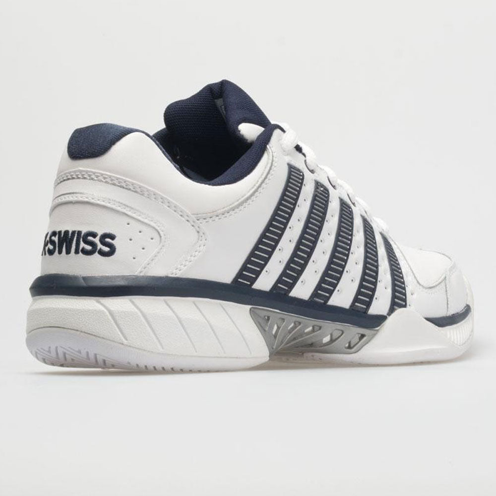 K-Swiss Hypercourt Express Leather Men's  White/Navy/Silver