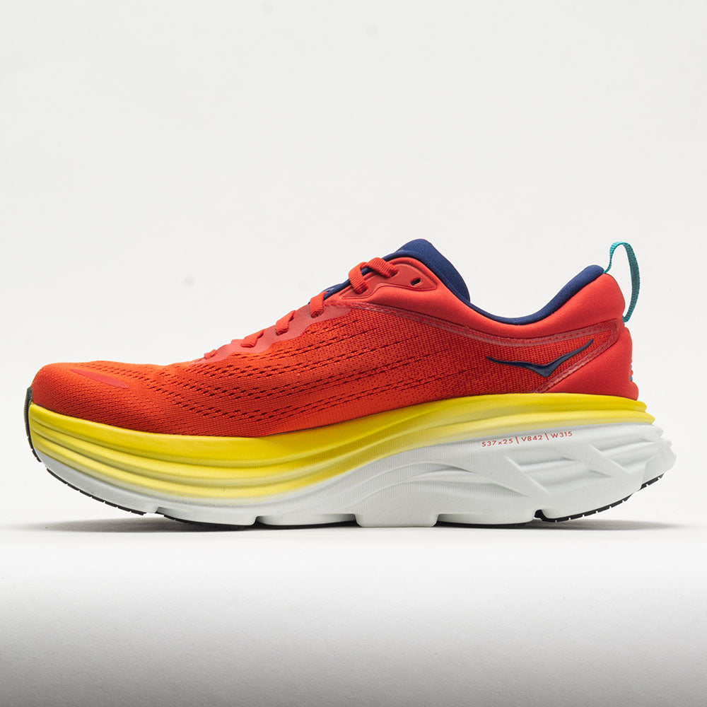 HOKA Bondi 8 Men's  Red Alert/Flame
