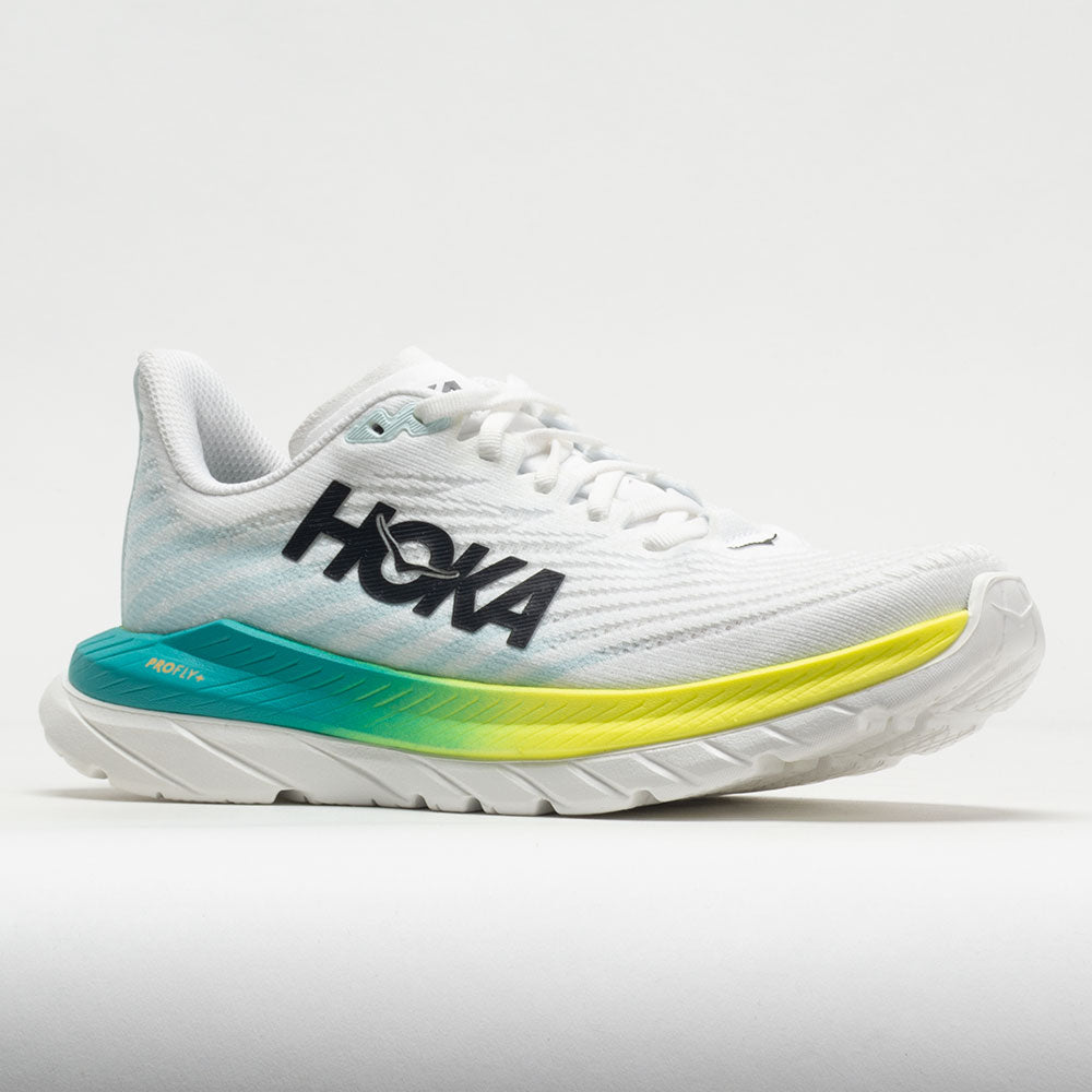 HOKA Mach 5 Men's  White/Blue Glass