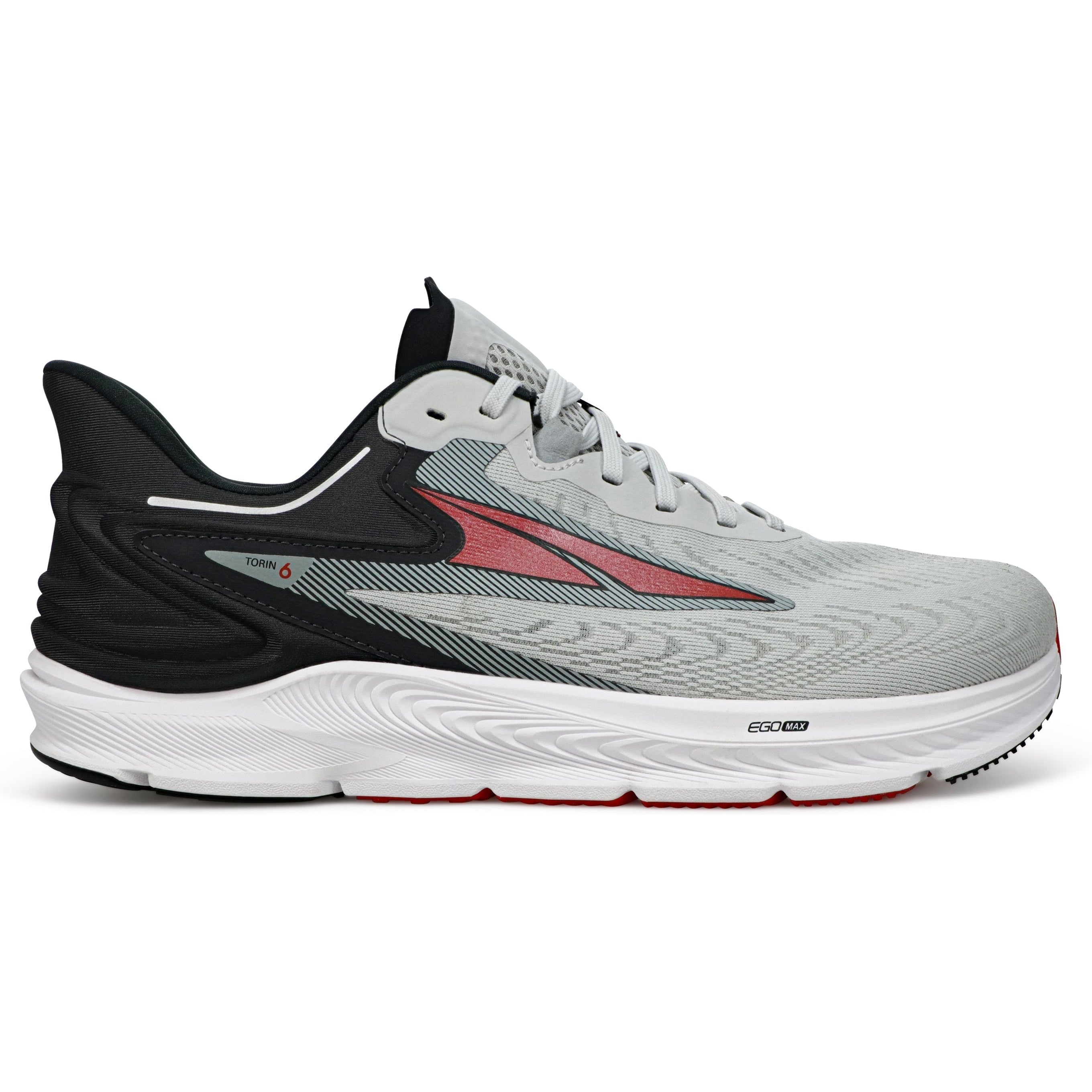 Men's Altra Torin 6, Gray/Red, 13 D Medium