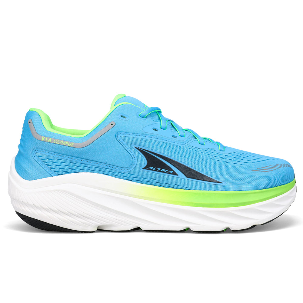 Men's Altra Via Olympus, Neon/Blue, 8 D Medium