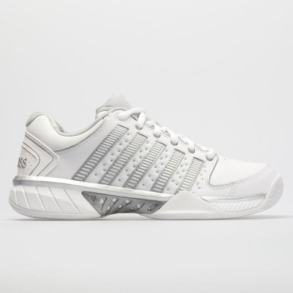 K-Swiss Hypercourt Express Leather Women's  White/Silver/Glacier Gray