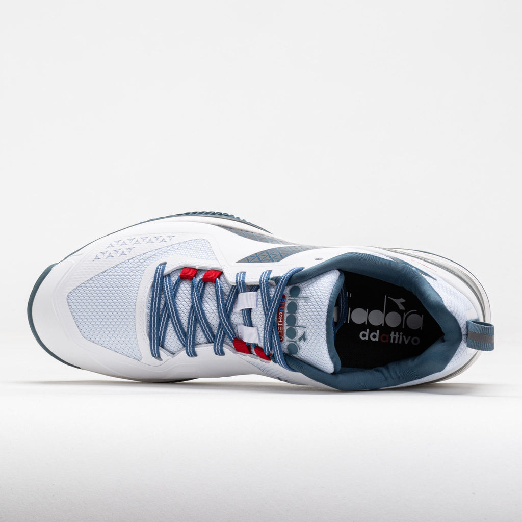 Diadora Blushield Torneo 2 Clay Men's  White/Oceanview/Salsa