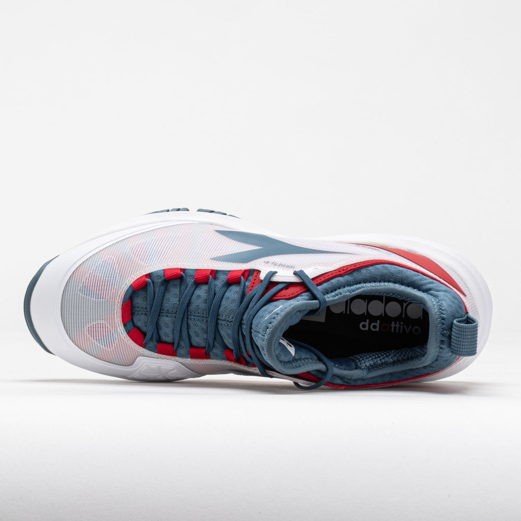 Diadora Speed Blushield Fly 4+ AG Men's  White/Oceanview/Salsa