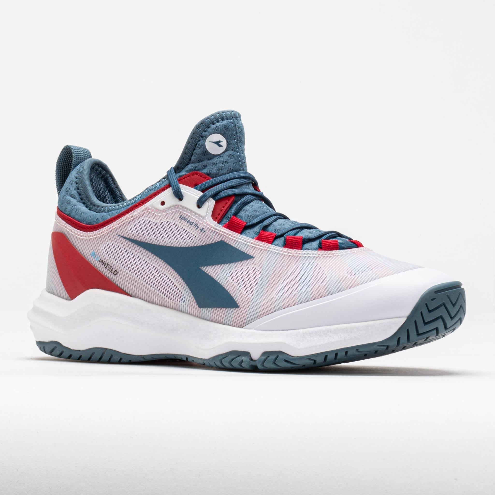 Diadora Speed Blushield Fly 4+ AG Men's  White/Oceanview/Salsa