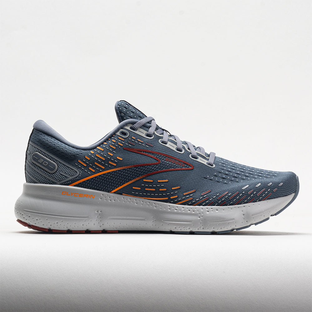 Brooks Glycerin 20 Men's  Grey/Chili Oil/Orange