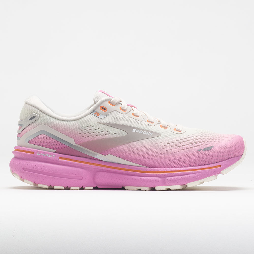 Brooks Ghost 15 Women's  Grey/Coconut/Fuchsia